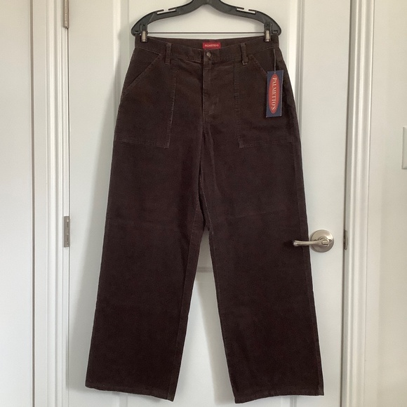 PALMETTO'S Jean Brown Corduroy Women Pants, Size 13 - Picture 1 of 9